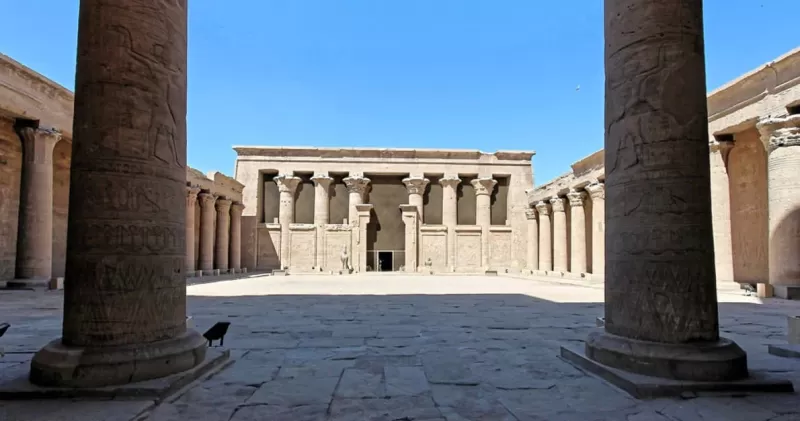 Visit Edfu Temple aboard Sonesta St. George Nile Cruise – explore one of Egypt’s best-preserved Ptolemaic temples to Horus.